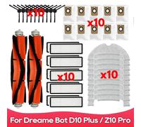 Filtro Hepa Spazzola Principale Misura Per Dreame Bot L10 Pro Z10 Plus Rullo Spazzola Laterale Filtro Mop Sacchetto Per La Polvere Robot Aspirapolvere Accessori Parte