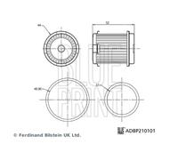 Filtro idraulico, cambio automatico BLUE PRINT ADBP210101