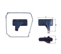 Filtro idraulico cambio Cartuccia filtro HX 185D KNECHT per AUDI PORSCHE