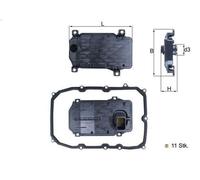 Filtro idraulico, cambio automatico KNECHT HX 187KIT per Q7 (4LB) 3 2010-2015