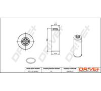 Filtro idraulico cambio Cartuccia filtro DP1110.14.0007 Drve+ per AUDI PORSCHE