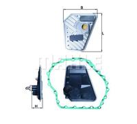 Filtro idraulico, cambio automatico KNECHT HX 168D