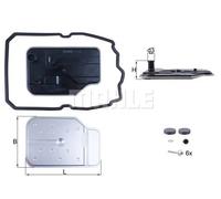 Filtro idraulico cambio Cartuccia filtro HX 230 KIT MAHLE per MERCEDES-BENZ