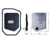MAHLE ORIGINAL HX 278D Kit filtro idraulico, Cambio automatico