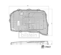 Filtro idraulico cambio Filtro a setaccio 178421 FEBI BILSTEIN per AUDI VW