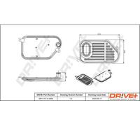 Filtro idraulico cambio Filtro a setaccio DP1110.14.0004 Drve+ per AUDI VW