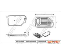 Filtro idraulico cambio Filtro a setaccio DP1110.14.0020 Drve+ per BMW 5 7 3