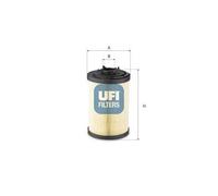 Filtro idraulico sterzante 83.037.00 UFI