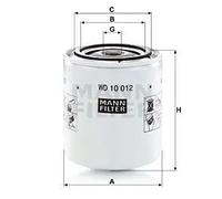 MANN-FILTER WD 10 012 Filtro, Sistema idraulico di lavoro
