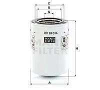 MANN-FILTER WD 10 014 Filtro, Sistema idraulico di lavoro