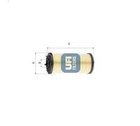 Filtro idraulico UFI 83.034.
