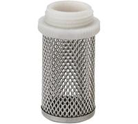 FILTRO IN ACCIAIO INOX PER VALVOLE DI RITEGNO E FONDO - M 2" PZ 4 - M 3/4"