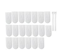Filtro in Cotone da Rubinetto - con Cinturino 20 Pezzi Antischizzo Universale | Filtro Acqua in Cotone per Rubinetto - Adatto a Cucina Bagno Giardinaggio Irrigazione Ufficio Ristorante