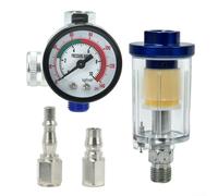 Filtro in linea per compressore separatore d'acqua per aerografo, filtro in linea/4 per essiccatore d'aria NPT, rimozione olio, sabbiatura, filtro dell'aria automobilistico