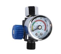 Filtro in linea per filtro dell'acqua dell'olio per aerografo, accessorio pneumatico in rame con interfaccia da 12,5 mm e ciotola trasparente per rimuovere umidità e detriti per verniciatura a spruzzo