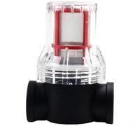 Filtro in linea per laghetto da giardino per protezione dai detriti delle | Per un corpo in plastica resistente, finitura trasparente nera, dimensioni 12,1 x 8,8 x 5,2 cm, include 2 connettori