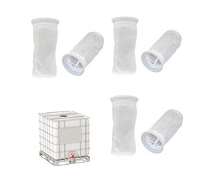 Filtro in Nylon, 6 Pezzi Accessori per Filtro Serbatoio IBC per Serbatoio acqua piovana 1000l con rubinetto Filtro di recupero,Filtro di ricambio per DN150 cisterna di recupero, litri