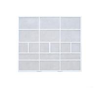 Filtro in plastica per condizionatore d'aria accessorio per unità montate a parete per proteggere dalla polvere e preservare l'efficienza del condizionatore d'aria nel tempo (31,9 x 28,3 cm)