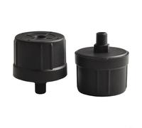 Filtro in plastica per silenziatore oil-free per compressori e piccole unità pompa ad aria con supporto a doppia filettatura (1/4)