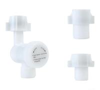Filtro in plastica per sistemi di ingresso acqua WC con adattatori G1/2 G3/4 e progettato per adattarsi a corpi valvola a 4 e 6 punti