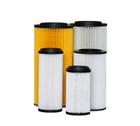 Filtro in poliestere con guarnizione per centrale aspirante - dimensioni varie