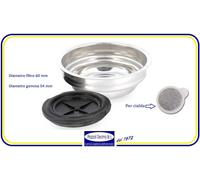 FILTRO INOX ADATTATORE CIALDA CIALDE ESE MACCHINA CAFFE' SAECO GAGGIA PHILIPS