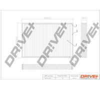 Filtro Interiori Aria Per CHEVROLET, OPEL, VAUXHALL DP1110.12.0011