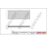 Filtro Interni Aria Per AUDI, VW DRVE+ DP1110.12.0231