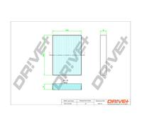 Filtro Interno Aria Drve+ DP1110.12.0358 Per OPEL, SUZUKI, VAUXHALL