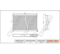 Filtro Interno Aria Per MERCEDES-BENZ Drve+ DP1110.12.0276