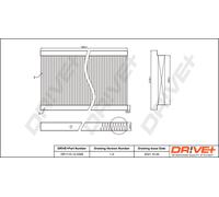 Filtro Interno Aria Per MERCEDES-BENZ Drve+ DP1110.12.0399