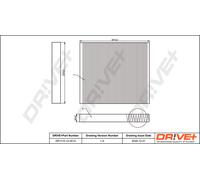Filtro Interno Dell'Aria Drve+ DP1110.12.0013 Per CHEVROLET, OPEL, VAUXHALL