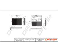 Filtro Interno Dell'Aria Drve+ DP1110.12.0161 Per TOYOTA