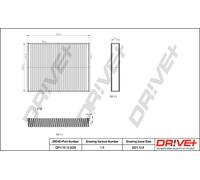 Filtro Interno Dell'Aria Drve+ DP1110.12.0226 Per FORD, VOLVO