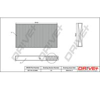 Filtro Interno Dell'Aria Drve+ DP1110.12.0292 Per IRISBUS, IVECO