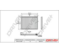 Filtro Interno Dell'Aria per CHEVROLET Drve+ DP1110.12.0352