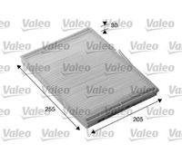 Filtro Interno Particellare 260Mm VALEO Per RENAULT MEGANE I