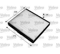 Filtro Interno Particellare 272Mm VALEO Per ELANTRA III