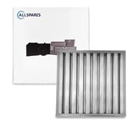 Filtro lamellare AllSpares senza maniglie adatto per cappe aspiranti per la rist