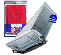 Filtro Lanugine Asciugatrici con Codice Originale 481010345281 per Whirlpool per Bauknecht C00312162 per Indesit - Completo di Panno Microfibra - Garanzia di 10 Anni - MONTERAL