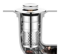 Filtro Lavello Cucina, Setaccio Cucina,Filtro Lavello, 2024 Nuova Piletta Lavabo Universale, Tappo Lavabo Pop-Up, Flitro di Scarico Anti-Bloccaggio con Cestino-Filtro Rimovibile