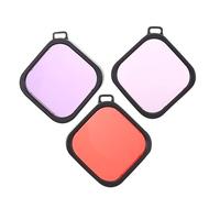 Filtro Lente Subacqueo Rosso 3 Pezzi in Abs per Camera | Scuba Diving e Snorkeling, Correzione Colore, Compatibile Housing Super Suit
