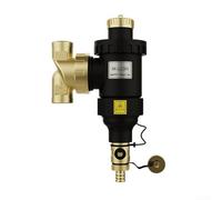 Filtro magnetico per scaldabagno centrale con grande camera di stoccaggio interna e connessione filettata, progettato per rimuovere ruggine e sedimenti da acqua della caldaia (DN32)