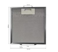 FILTRO METALLICO 22,1 X 24,8 CM PER CAPPA ELICA SWEET GF04MC