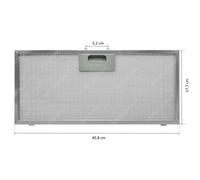 Filtro Metallico 45,8 x 17,7 cm per Cappa Elica Turboair GRI0009218 GF03FC