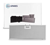 Filtro metallico AllSpares per cappe aspiranti, compatibile con Whirlpool 481248