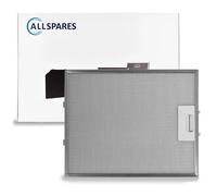 Filtro metallico AllSpares per cappe aspiranti ETNA / Pelgrim / Gorenje 127036 (