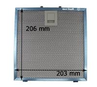Filtro Metallico Antigrasso in Alluminio 206 x 203 mm per Cappa Falmec CGIW70