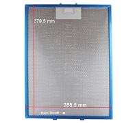 Filtro Metallico in Alluminio 288,5 x 379,5 mm per Cappa Elica KREA GFA WH/F/90