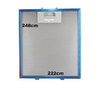 Filtro Metallico in Alluminio per Cappa Elica 222 x 248 x 9 mm by Marel Shop®